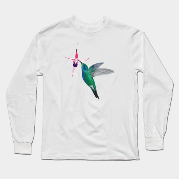 Colibrì Long Sleeve T-Shirt by iChry